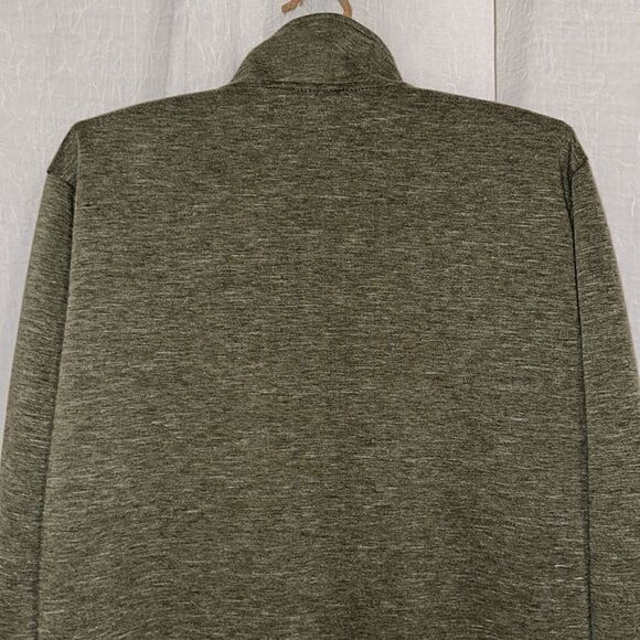 GERRY M Men’s Camo Green Heathered Full Zip Sweatshirt - Picture 4 of 16
